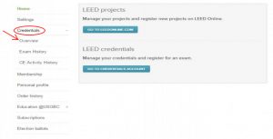 LEED Specific Credentials