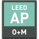 LEED AP O+M Logo; LEED AP O+M Logo with drop shadow; LEED AP O+M Exam Prep;
